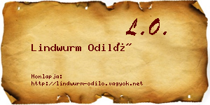 Lindwurm Odiló névjegykártya